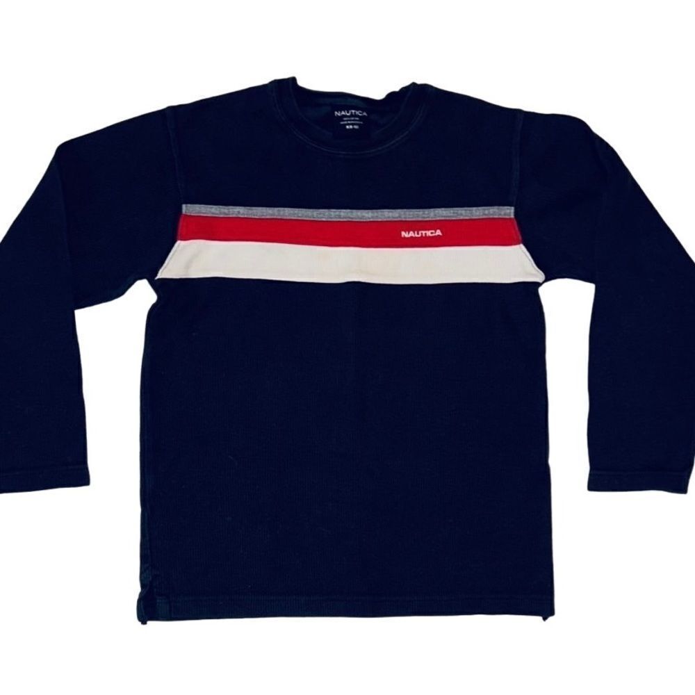 Boys blue Nautica long sleeve top size S (8-10)